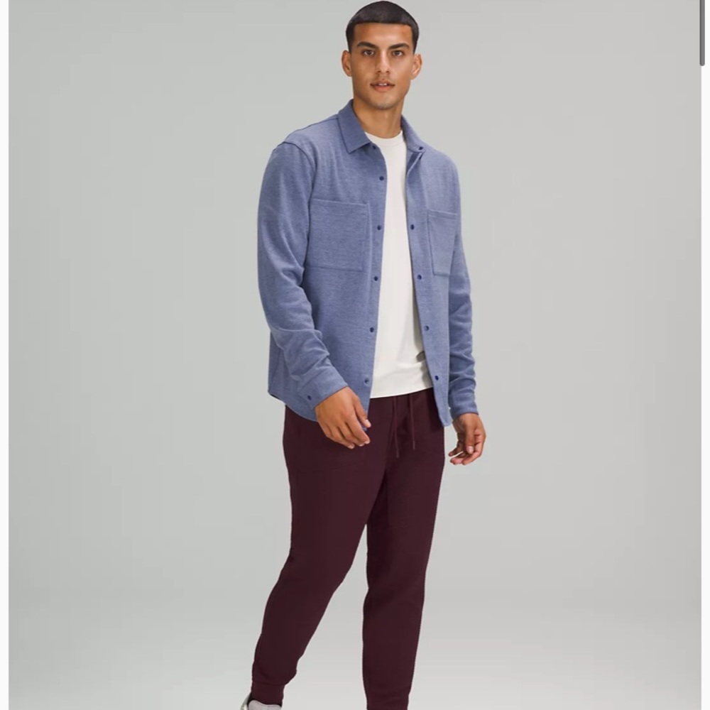 COPY - Lululemon medium blue soft knit over shirt - new